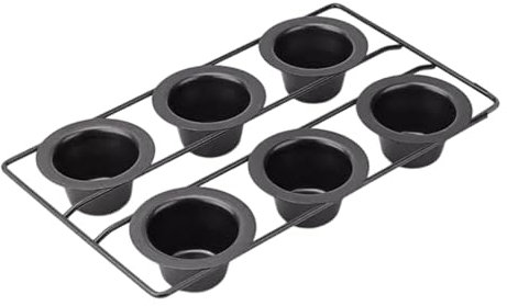Moldes para hornear con 6 cavidades, moldes pequeños para tartas de acero al carbono, moldes para hornear con textura para los entusiastas de la repostería