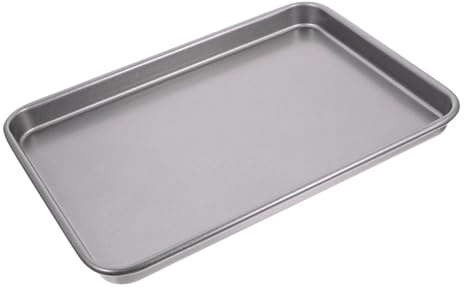VERDANVERSE Plaque à Biscuits Antiadhésive Moyenne 34,8 x 24,8 x 2,5 Cm En Acier Au Carbone, Cuisson Rapide, Réutilisable Pour Pâtisserie Et Pizza, Pour Usage Familial Et Boulangerie
