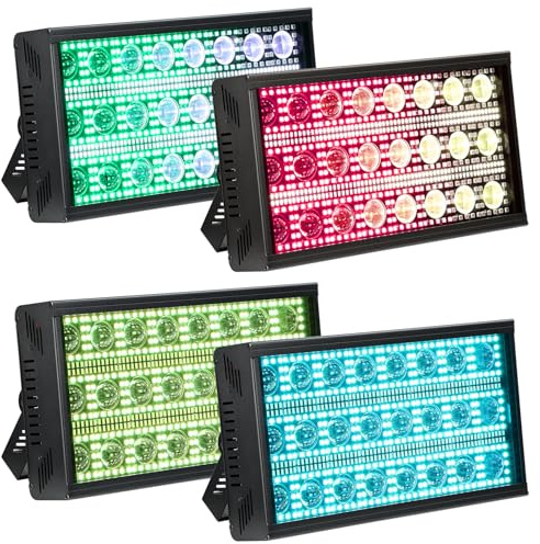 Betopper LF2405 300w Matrix Beam Strobe Effect Lights，Stage Lights Wash Strobe Light, Super Bright Large Flash Stage Lighting, DMX Dj Strobe Lights for Parties Club Disco Xmas etc（4）