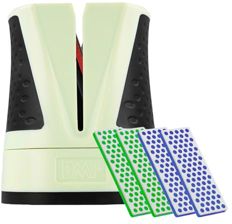DMT SimpleSharp Mint Bundle Grob, Fein & Extrafein | Diamant Messerschärfer für rasiermesserscharfe Klingen mit perfektem Schleifwinkel | Schärft beidseitig mit extraharten Diamant-Steinen