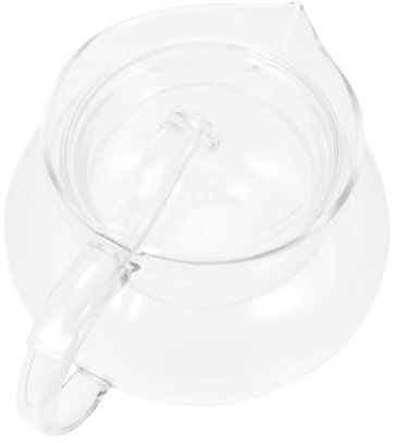 GLEAVI Glass Pressure Jug Heat-Resistant Teapot for Tea Serving Pot Glass Tea Ware in Kitchen