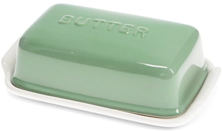Rex London Ceramic Butter Dish - Green
