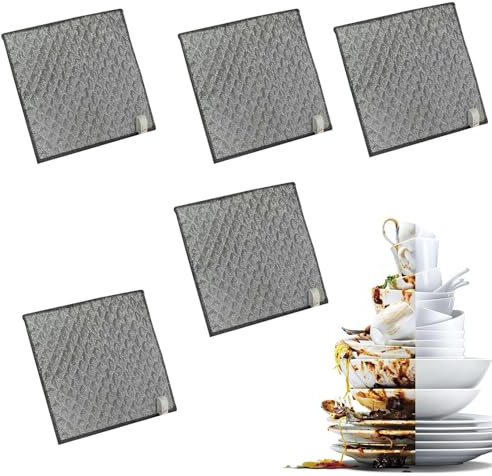 Tktouci Bayetas Multiusos para Lavar Platos,Trapo de Limpieza Húmedo y Seco Sin Rayar para Sartén - Paño Reutilizable para Horno Azulejos Fregadero Ollas Vajillas Estufas
