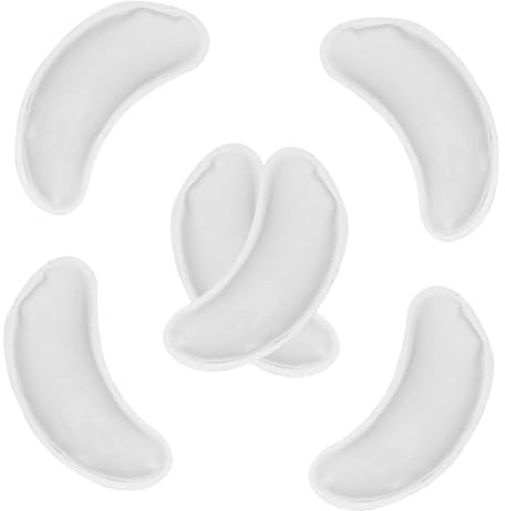 Veemoon Wiederverwendbare Augengel Pads 6 Stück Kühlbare Und Erwärmbare Augenkühlkissen Aus Transparentem Gel Für Müde Augen Reise Und Augenpflege