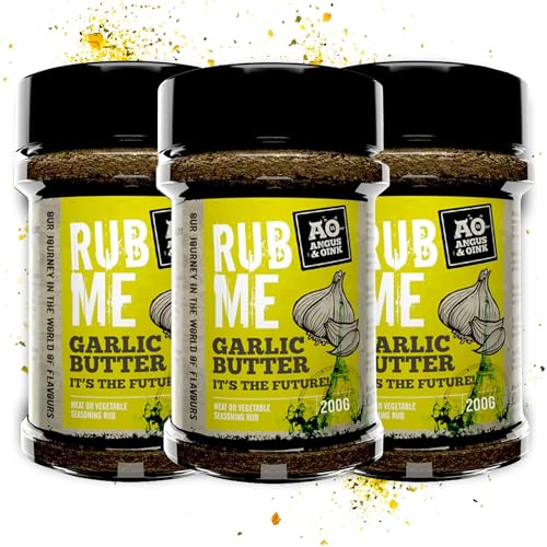 Angus & Oink | Garlic Butter Seasoning | Roast Potato & Meat Rub | 200g x 3