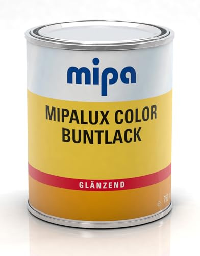 Mipalux Color Buntlack, Holzlack für Holzbauteile, Metall, Hart-PVC glänzend, RAL 9001 Cremeweiß, 375 ml