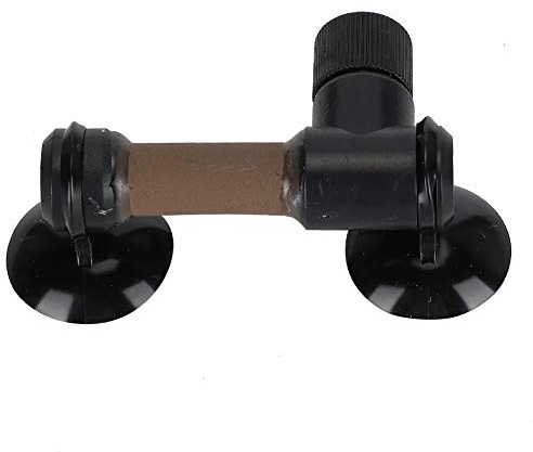 Atomizador de CO2 Negro de plástico para Acuario, refinador de CO2 con Tubo de cerámica de precisión, difusor Sencillo de CO2 para peceras, inyector de CO2 de Alta solubilidad para (S)