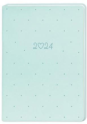 Terminplaner Lederlook 2024 Mint: Terminplaner Lederlook A6