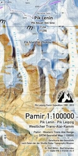 Pamir 1:100 000: Pik Lenin – Pik Leipzig – Westlicher Trans-Alai-Kamm