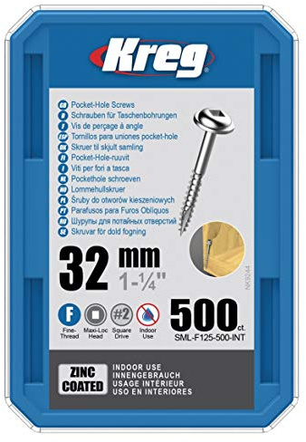 Kreg Schneidschrauben Fein 31,75 mm 500 Stück
