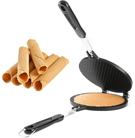 Dyna-Living Waffle Cone Maker Ice Cream Cone Maker 8.6 inches Household Waffle Bowl Maker Non-stick Egg Roll Maker for DIY Ice Cream Waffle Cone Desserts
