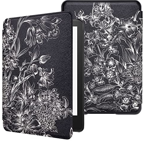 WALNEW Hülle für 6.8 Zoll Kindle Paperwhite 11th Generation (Model No. M2L3EK & M2L4EK), Lightweight Kunstleder Schutzhülle Smart Cover mit Auto Sleep/Wake Funktion