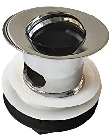 Beerwell Bathroom Sink Plugs - Brass Basin Waste Basin Plug Sink Waste Kit - Universal Sink Stopper Replacement for Bathroom Drain Hole Cover with Overflow