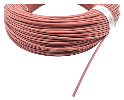 ICAMAS Heizkabel 6K Silikonkautschuk isolierte Infrarot-Fußbodenheizung Warmer Bodendraht Kohlefaserboden (Color : 6k 67ohm 100m)