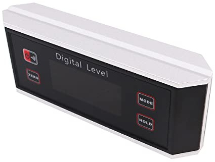 VOANZO Inclinomètre numérique Rapporteur d'angle Niveau Inclinomètre magnétique V-Groove 0~360 degrés avec rétroéclairage IP54 étanche