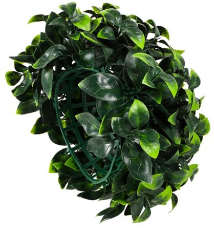ABOOFAN Künstliche Topiary Kugel Outdoor Gartendeko Deko Pflanze Kugel Hängend Wetterfest Naturnah Für Garten Balkon Decke Wohnzimmer