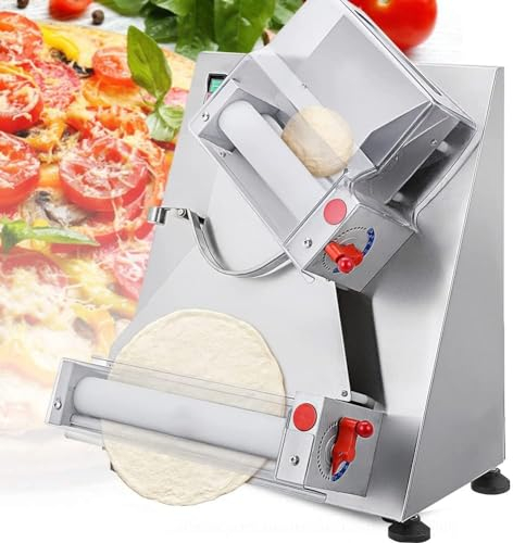 ZJGFCB Pizza Dough Roller Sheeter, Automatic Dough Press Machine Commercial 600W Electric Pizza Press Making Machine Pasta Maker For Rolling Of Pizza And Various Dough(Size:30cm)