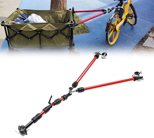 HTDRE Fahrrad-Anhängerkupplung für Wohnmobil-Anhängerkupplung, Fahrradanhänger-Anschluss, E-Bike-Pleuelstangen, Kupplungsverbindung, E-Bike-Abschleppstange (eine Farbe: Y)