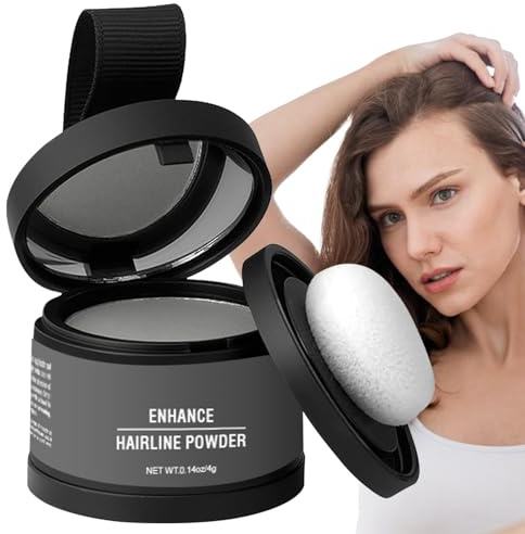 Polvo para la línea del cabello - Polvo para retocar las raíces para cabello fino, cabello resistente al agua Set corrector de caída del cabello con polvos para el cabello para mujeres y hombres