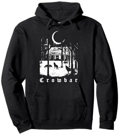 Vintage Forest Funny Retro Crowbar Meme Animal Basic Pullover Hoodie