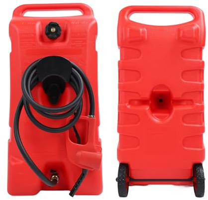 MasYosh Serbatoio di Stoccaggio del Carburante da 14 Galloni, Contenitore Portatile per Gasolio Resistente con Ugello e Tubo del Carburante, per ATV Barche Motoslitte Generatori Tosaerba