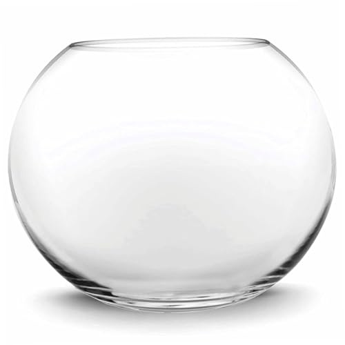 Glas-Fischschale, 9, 45, transparent, rund, Aquaponic-Aquarium, einfacher Stil, Mini-Vase, Heimdekoration