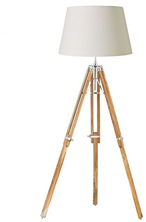 THORINSTRUMENTS Thor Instruments Co Light Tripod Floor Lamp Base Finish: Natural