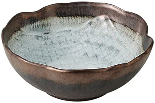 Set of 10 Kiln Transformation Gold Color Mitsushimori Pot, 9.6 x 3.6 inches (24.5 x 9.2 cm), 3.6 oz (1,030 g), Planting Bowls, Restaurants, Ryokan, Japanese Tableware, Commercial Use