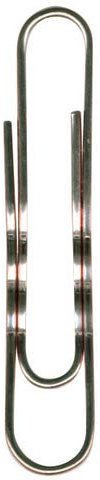 DURABLE Aktenklammer, rund, gewellt, Metall, verkupfert, Länge: 77 mm (100 Stück), Sie erhalten 1 Packung á 100 Stück