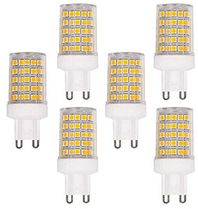 BAISHICHENG G9 10W Keramiksockel LED Glühbirne(Ersatz der G9 100W Halogenlampe) Nicht Dimmbare Glühlampe 3000K Warmweiß 1000LM Beleuchtung 6 Packungen