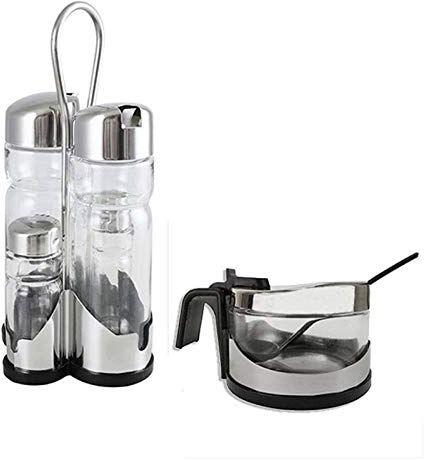 MAURY'S Condì Menage Da Tavola Sale Pepe Olio Aceto+ Condì Formaggiera Da Tavola