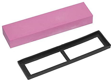 Walfront 3000 Grit Sharpening Stone Water Whetstone Sharpen Knife Ruby Fine Grinding Sharpener Kitchen Tool with Non-Slip Rubber Base