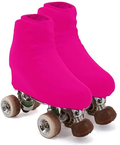 AQUILONE Copripattino Skating 100 Denari per Pattini a Rotelle o Ghiaccio, Protezioni Pattini Pattinaggio Artistico o Sportivo per Bambine e Bambini - Made in Italy (fucsia, 34/38)