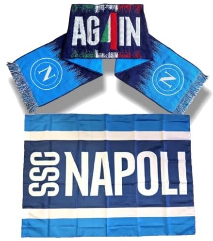 Sciarpa Stadio Scudetto + Bandiera Napoli Calcio Gadget Tifosi Napoletani Gadget Tifosi Napoletani PS 30764-30910