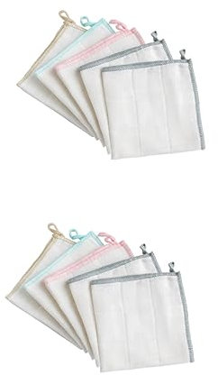 NIYANGLE 10 Piezas Trapo De Limpieza Bayeta Escurreplatos Paño De Cocina Paño De Limpieza De Cocina Esponja Absorber Agua