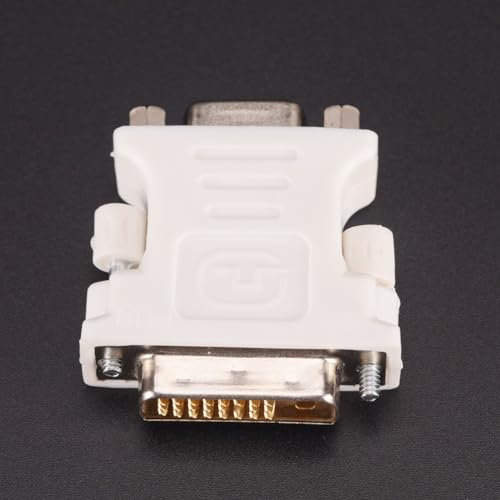OPyCos Nuovo Adattatore da 24 + 1 Pin DVI-DDM a VGA-F Adattatore for Display for Computer Video - 25 Pin (Dual Link) DVI-D Maschio a 15 Pin VGA Femmina