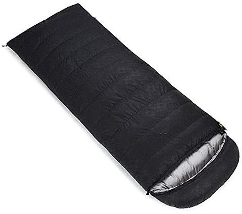 Schlafsack Vier-Jahreszeiten-Daunenschlafsack für den Außenbereich, ultraleichter Schlafsack, Kompressionssack (schwarz 800)