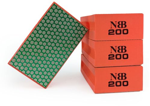 NBB Tampone Diamantati blocchi diamante a mano spugna diamantata retro in schiuma per smerigliatura molare levigare lucidare spigoli vivi e piani di granito marmo pietra vetro ceramica (4,200#H)