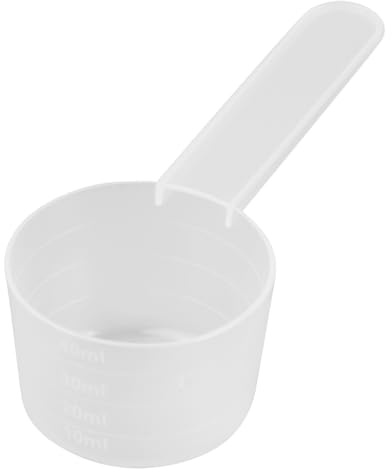 Volumoon 40ml Plastic Measuring Spoon, Plastic Measuring Scoop, Small Measuring Spoon, Dosing Spoon, Milk Powder Spoon, Liquid Measuring Spoon, Plastic Scoops for Food, Measuring Spoon for Baking, 301-26569-30BIG00