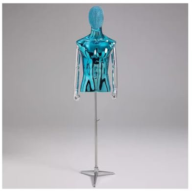 Schaufensterpuppe Männlich Modische männliche Mannequin-Gliedmaßen sind bewegliche Form-Display-Kunststoff-Mobile-Metall-Basis, aus dem Bekleidungsgeschäft, dem Schlafzimmer ( Size : M )