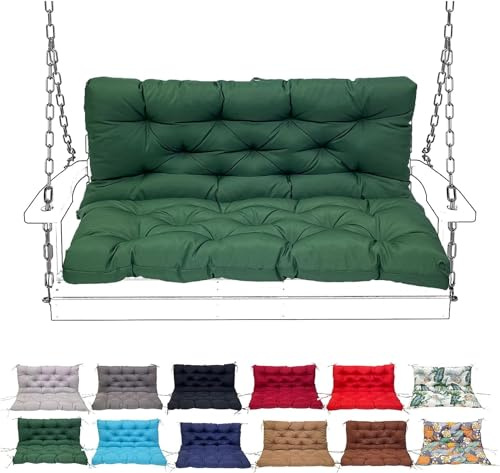 SDNAM Sitzkissen Bankkissen Bankauflage für Gartenbank und Rückenlehne - Outdoor und Indoor Sitzkissen und Rückenkissen für schaukel Polsterauflage Auflage(#9,120X100CM/47X39IN)