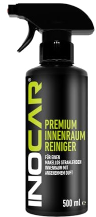 INOCAR® Cockpit- & Innenraumreiniger 500 ml für Auto-Oberflächen, Auto | Für Kunststoff, Leder, Polster, Gummi, Armaturen & Textil; porentief, materialschonend, 100 % in Deutschland hergestellt.