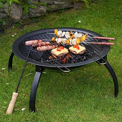 Barbecue per Feste all'aperto, braciere con braciere per Riscaldamento Invernale, Camino a Carbone, braciere, Stufa a Legna, Barbecue
