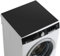 Housse de Machine à Laver, 60x60 cm Housse Machine a Laver, Noir Protection Machine a Laver, Antidérapant Housse de Réfrigérateur, Douce et Découpable pour Machine à Laver, Sèche-Linge, Réfrigérateur
