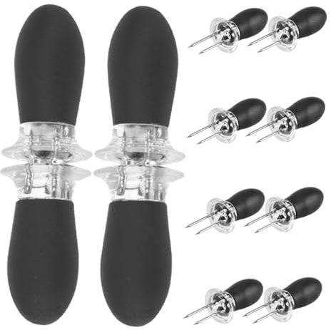 Mikikit 12piezas Tenedores De Inoxidable Reutilizables Para Asados y Barbacoas Utensilios De Cocina y Camping