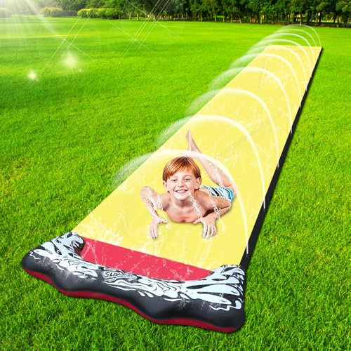 AVCXEC 480 * 70cm Wasserrutsche, Wasserrutsche Garten für Kinder, Wasserrutsch e-Garten für Draußen, Sommer Wasserspielzeug Kinder Outdoor, für kinde r und Erwachsene
