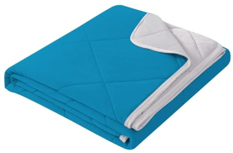 Weighted Blanket for Adults (39” x 59”) Cooling Heavy Blanket for Sleeping,Breathable Ice Comforter,Summer Cooler Quilt for Hot Sleepers and Night Sweats, Soft Machine Washable (E)