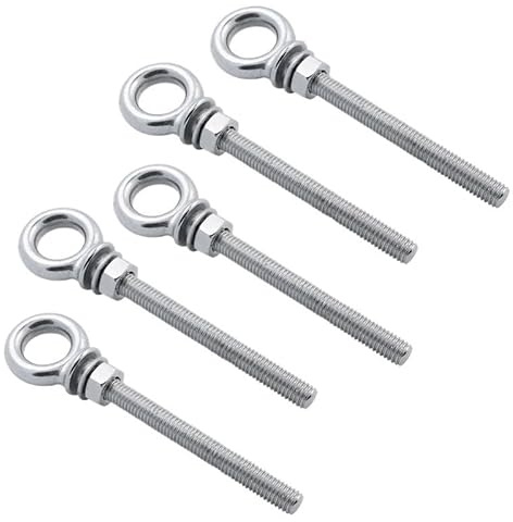 WANGBINGXING Tornillo con Argolla 1 Perno de Ojo de elevación de Hombro Largo de Acero Inoxidable 316 con Tuerca M6 M8 M10 for elevación de Cable de Acero Tornillo con Anilla(M10x100)