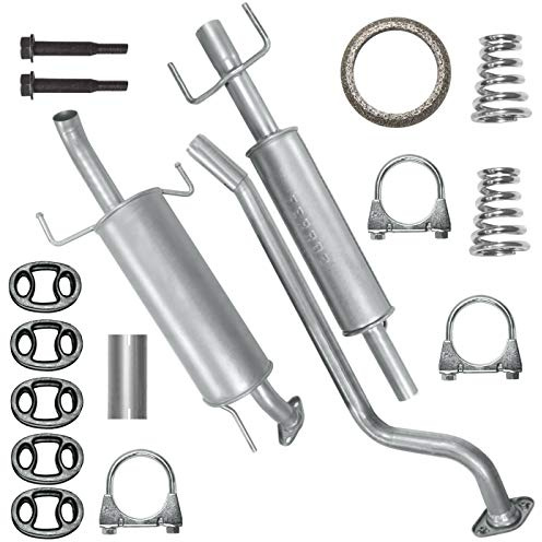 FERROZ Auspuff für Opel Astra G II 2 1998-2009 | Mitteltopf und Endtopf, Motoren: 1.7 TD -1.7 DTI | Fließheck