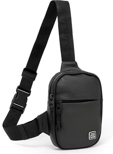 Giovici Sling Bag for Men and Women Cross Body Chest Small Man Bag Anti-Theft Water Resistant Ideal for Running Workout Hiking Cycling & Travelling